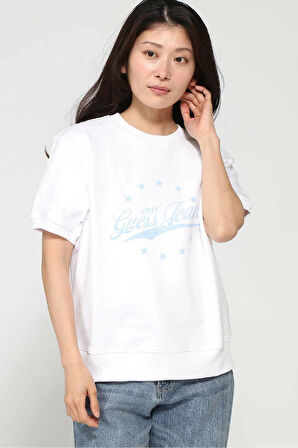 Guess Kadın Sweatshirt-W5GQ36K68I4Beyaz