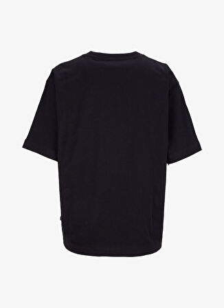 Guess Jeans Siyah Kadın T-Shirt GJ SS CN OS CURVED L - ORGANIC COTT