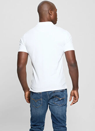 Guess Desenli Beyaz Erkek Polo T-Shirt M5GP60K7O64G011 LYLE SS POLO