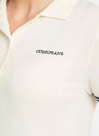 Guess Jeans Beyaz Kadın Hırka GJ SS GUESS J POLO C - REC POLY CHE