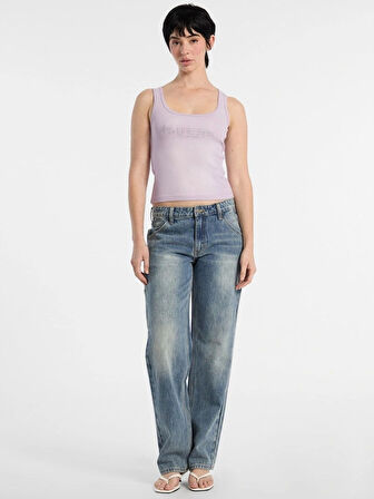 Guess Kadın  Mor Taşlı Atlet