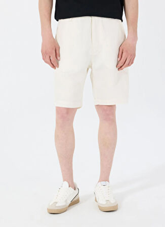 Guess Regular Fit Krem Erkek Şort M5GD47WFIC0G1CV CLEMENT TWILL SHRT