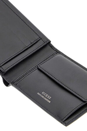 Erkek Dokulu Deri Cüzdan - Siyah | undefined