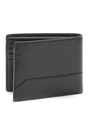 Erkek Dokulu Deri Cüzdan - Siyah | undefined