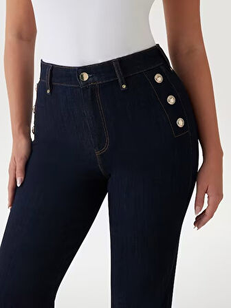 Guess New Faye Modal Karışımlı Skinny Fit Kadın Jean Pantolon W5RA0PD5PW1