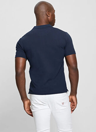 Guess Desenli Lacivert Erkek Polo T-Shirt M5GP60K7O64G7V2 LYLE SS POLO