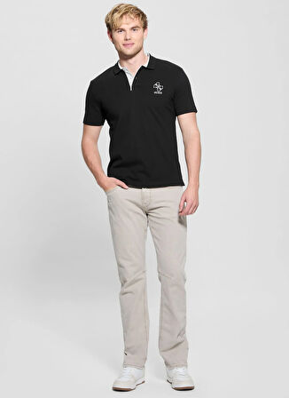 Guess Desenli Siyah Erkek Polo T-Shirt M5GP60K7O64JBLK LYLE SS POLO