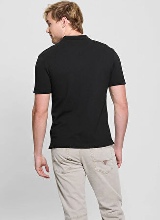 Guess Desenli Siyah Erkek Polo T-Shirt M5GP60K7O64JBLK LYLE SS POLO