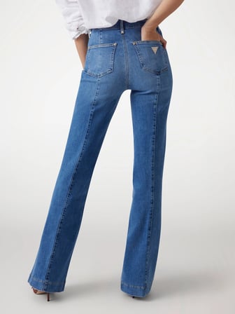 Guess New Faye Kadın Mavi Jeans W5GA0PD5Q01-S1ML