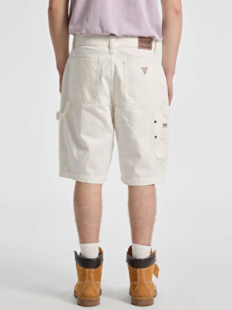 Guess Erkek BeyazPanel Detaylı Şort