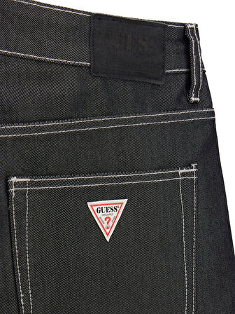 Guess Erkek Gri Bol Kesim Denim Şort