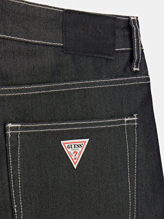 Guess Erkek Gri Bol Kesim Denim Şort