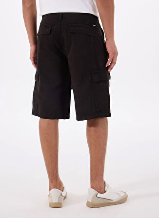 Guess Regular Fit Siyah Erkek Şort M5GD53WGCVAJBLK GO TWILL CARGO SHT