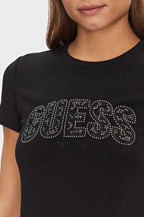 Guess Bayan T Shirt W5GI04 J1314 JBLK