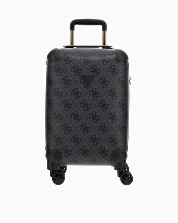 Guess Berta 18 In 8-Wheeler Monogram Desenli Kabin Boy Valiz
