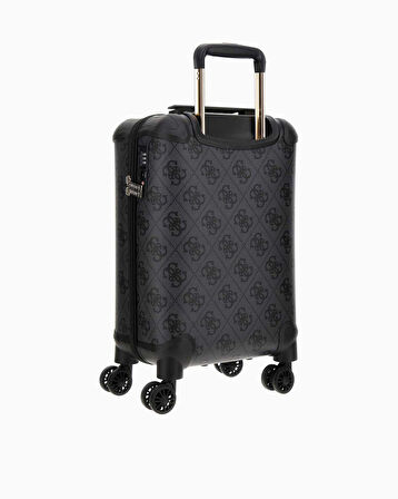 Guess Berta 18 In 8-Wheeler Monogram Desenli Kabin Boy Valiz