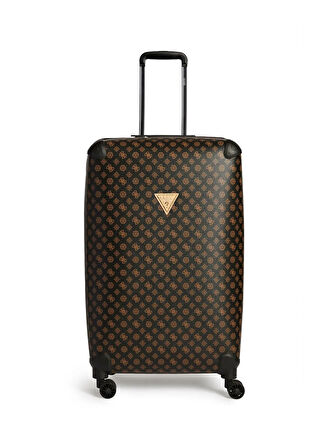 Guess Kahve Çekçekli Sert Valiz TRAVEL - 29880