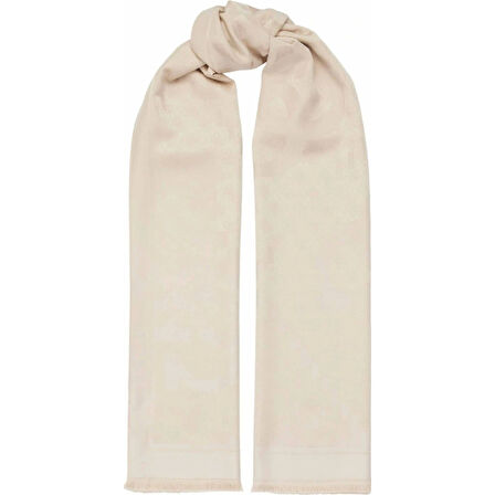 Guess Kadın Açık Bej Blaise Desenli Şal 70x180