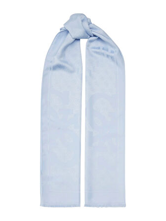 Guess Kadın Mavi Blaise Desenli Şal 70x180