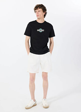 Guess Jeans Bisiklet Yaka Desenli Siyah Erkek T-Shirt M5GI23K8HM0JBLK GJ SS CN SLIM SUNS