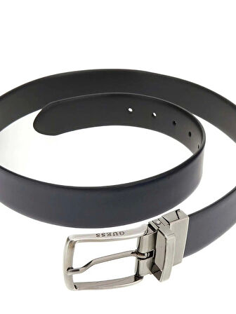 Guess Erkek Algarve Lacivert Çift Taraflı Kemer