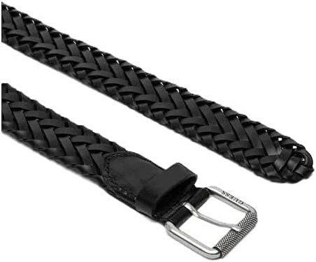 Guess Erkek Aveiro Siyah Ayarsız Kemer 35 mm