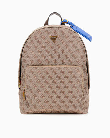 Guess Milano Compact Monogram Desenli Sırt Çantası | STD