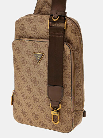 Guess Milano Erkek Bej/Kahverengi Çapraz Askılı Çanta HMMILOP5226-BBO