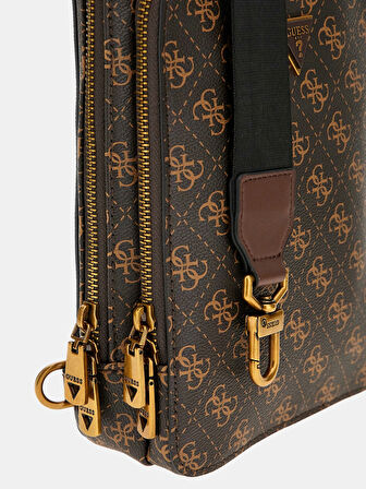 Guess Milano Erkek Kahverengi Çapraz Askılı Çanta HMMILOP5226-BNH