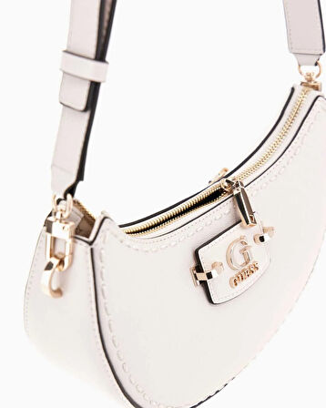 Guess Anadela Top Zip Logo Detaylı Omuz Çantası