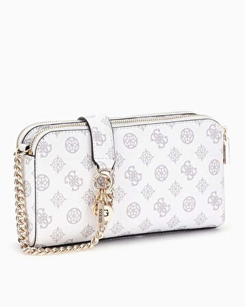Guess Eco Erica Monogram Baskılı Çapraz Askılı Çanta