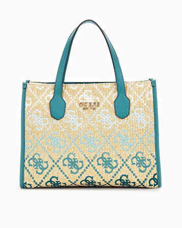 Guess Silvana Monogram Desenli El Çantası