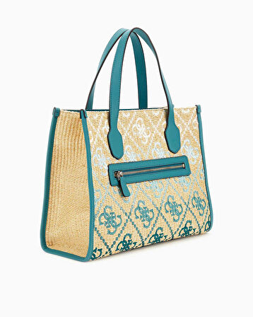 Guess Silvana Monogram Desenli El Çantası