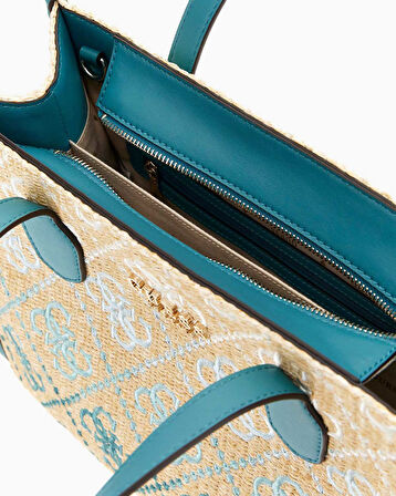 Guess Silvana Monogram Desenli El Çantası