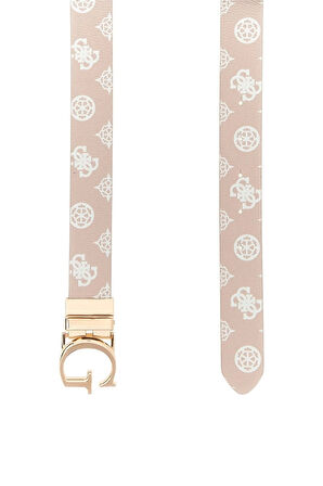 Guess Kadın Bej Erica Çift Taraflı Kemer 30 mm
