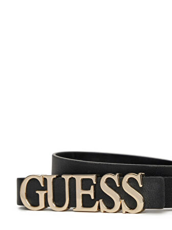 Guess Kadın Siyah Sansa Sabit Pantolon Kemeri 35 mm