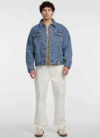 Guess Jeans Normal Bel Regular Fit Erkek Denim Pantolon M5GA88D5OC1GJWI GJ G17 CARGO ECO