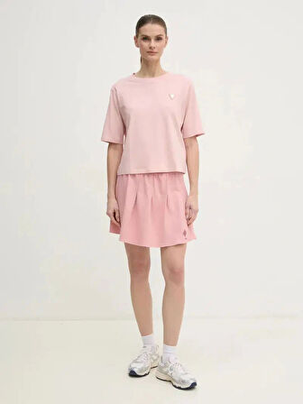 Guess Kadın Pembe Colette Salaş Tişört