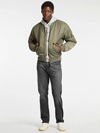 Guess Gj Bomber Erkek Haki Bomber Ceket M5RL81WHAA2-G8EV