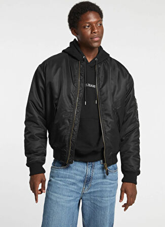 Guess Jeans Siyah Erkek Mont M5RL81WHAA2-JBLK Gj Bomber Erkek Bo