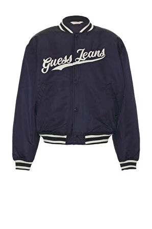 Guess GJ BOMBER WITH PATCH Erkek Siyah Ceket M5RL54WHAA2-JBLK