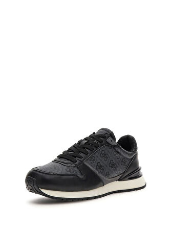Guess Erkek Siyah 4G Logolu   Sneaker