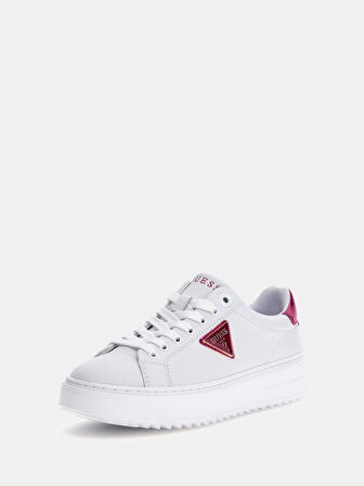 Guess Kadın Denesa Beyaz Metalik Detaylı Sneaker