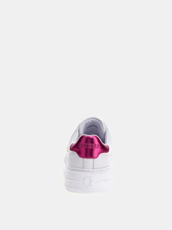 Guess Kadın Denesa Beyaz Metalik Detaylı Sneaker