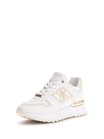 Guess Kadın Beyaz Koyaa 4G Ve Peony Logolu Sneaker