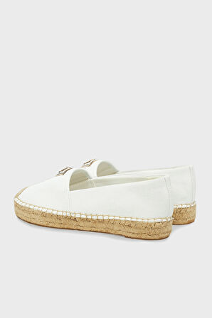 Guess Bayan Espadril FLJLND LEA14 WHITE