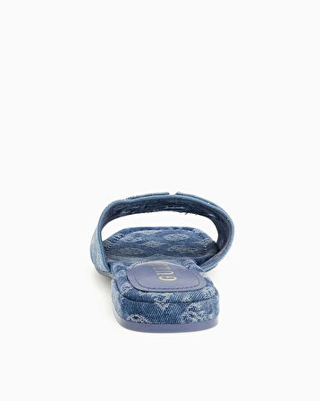 Guess Tarishae Denim Logolu Terlik