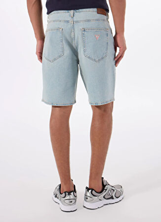 Erkek Regular Fit Desenli Denim Şort M4YD37D5M51GAL1 GJ REGULAR DENIM S