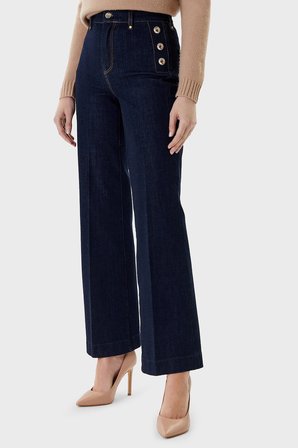 Guess New Faye Jeans Kadın KOT PANTOLON W5RA0P D5PW1 BFIN LACİVERT