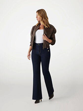 Guess New Faye Kadın Lacivert Modal Karışımlı Skinny Fit Jean W5RA0PD5PW1-BFIN
